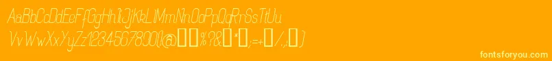 Rogai Font – Yellow Fonts on Orange Background