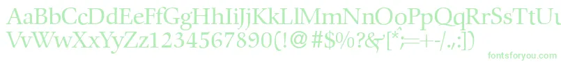 Шрифт C792RomanRegular – зелёные шрифты на белом фоне