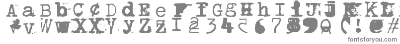 Шрифт Bwptype – серые шрифты