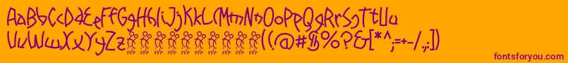 More about PromenadesFontFfp Font PromenadesFontFfp Font – Purple Fonts on Orange Background