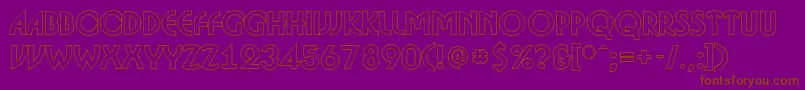 Police ABosanovaotlBold – polices brunes sur fond violet