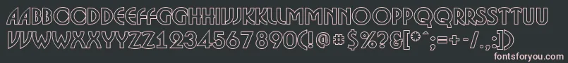 ABosanovaotlBold Font – Pink Fonts on Black Background
