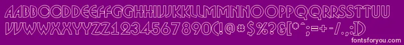 ABosanovaotlBold Font – Pink Fonts on Purple Background