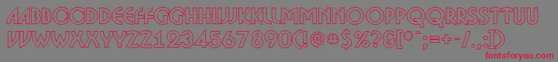 ABosanovaotlBold Font – Red Fonts on Gray Background