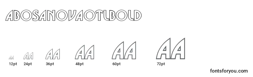 ABosanovaotlBold Font Sizes