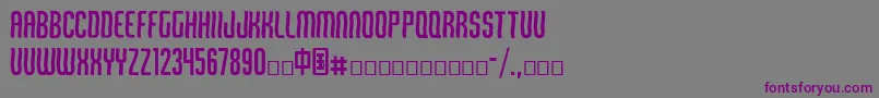 Qiroff Font – Purple Fonts on Gray Background