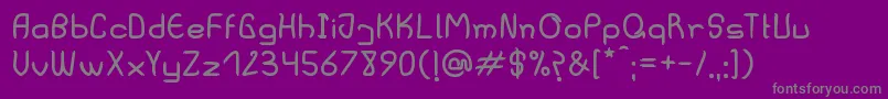 VillaSanjurjo-Schriftart – Graue Schriften auf violettem Hintergrund