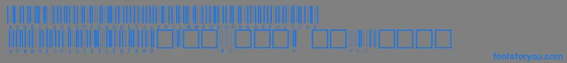 C39hrp24dhttNormal-Schriftart – Blaue Schriften auf grauem Hintergrund