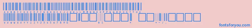C39hrp24dhttNormal Font – Blue Fonts on Pink Background