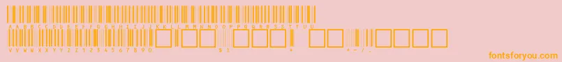C39hrp24dhttNormal Font – Orange Fonts on Pink Background