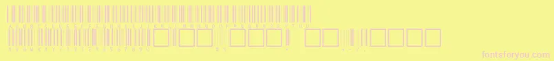 C39hrp24dhttNormal Font – Pink Fonts on Yellow Background