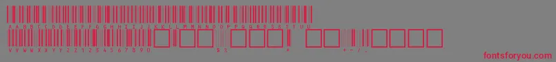 C39hrp24dhttNormal Font – Red Fonts on Gray Background