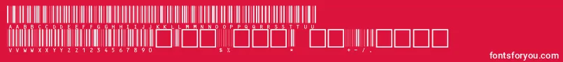 C39hrp24dhttNormal Font – White Fonts on Red Background