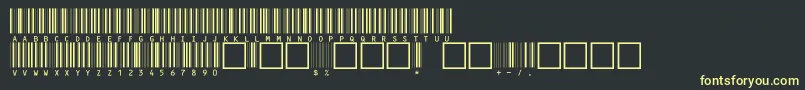 C39hrp24dhttNormal Font – Yellow Fonts on Black Background