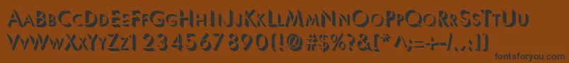 Ultrashadow Font – Black Fonts on Brown Background