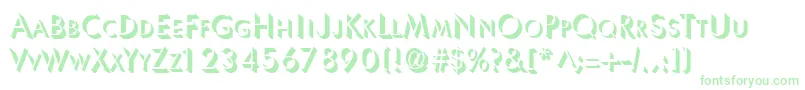 Ultrashadow Font – Green Fonts on White Background