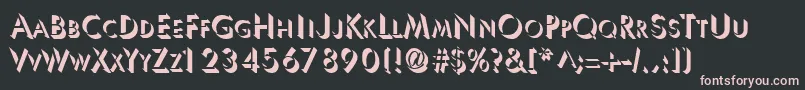 Ultrashadow Font – Pink Fonts on Black Background