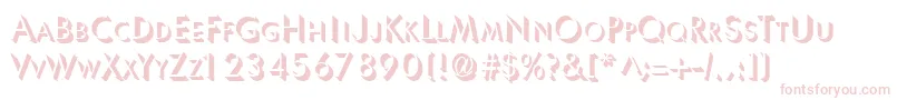 Ultrashadow Font – Pink Fonts on White Background