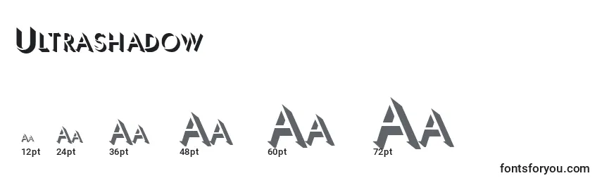 Ultrashadow Font Sizes