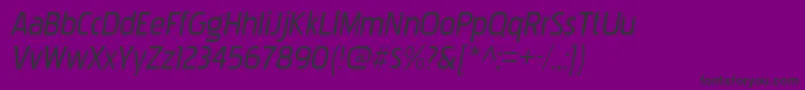 PakenhamrgItalic Font – Black Fonts on Purple Background