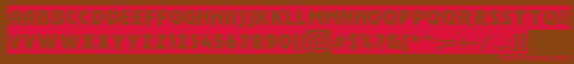 RewindertitulslgRegular Font – Red Fonts on Brown Background
