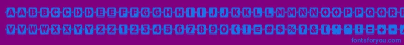 More about Waponi Font Waponi Font – Blue Fonts on Purple Background