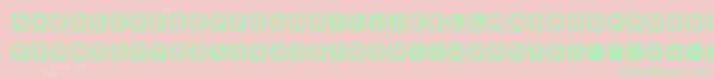 Waponi Font – Green Fonts on Pink Background