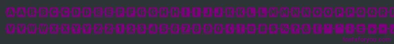 フォントWaponi – 黒い背景に紫のフォント