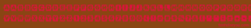 Waponi Font – Red Fonts on Brown Background