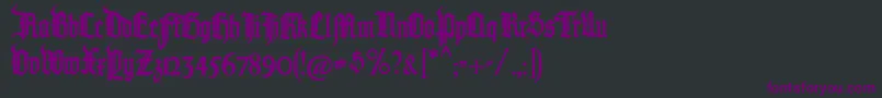 Saiba mais sobre a fonte Pommerngotisch Fonte Pommerngotisch – fontes roxas em um fundo preto