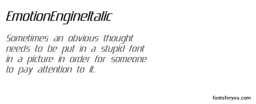 EmotionEngineItalic (115061)-fontti