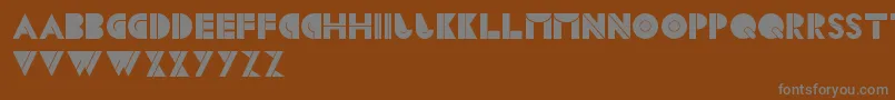 CsBlocks Font – Gray Fonts on Brown Background