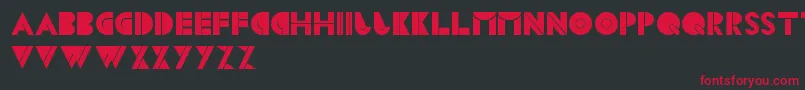 CsBlocks Font – Red Fonts on Black Background