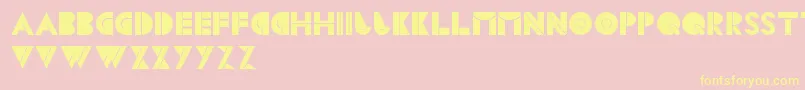 CsBlocks-Schriftart – Gelbe Schriften auf rosa Hintergrund