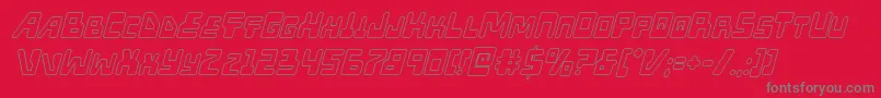 More about Xpedoutital Font Xpedoutital Font – Gray Fonts on Red Background