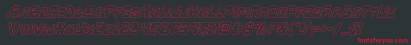 Xpedoutital Font – Red Fonts on Black Background