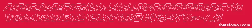 Xpedoutital Font – White Fonts on Red Background