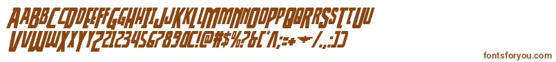 Thunderhawkdropital Font – Brown Fonts on White Background