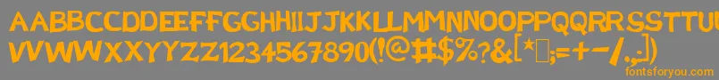 More about DoctorEnAlaska Font DoctorEnAlaska Font – Orange Fonts on Gray Background