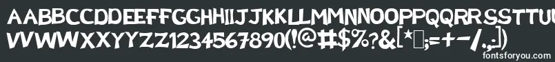 DoctorEnAlaska Font – White Fonts on Black Background
