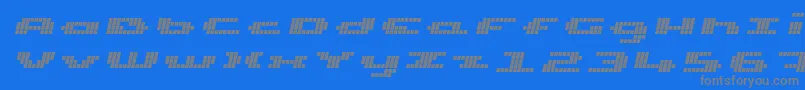 En savoir plus sur la police UpTinyLcdFourItalic Police UpTinyLcdFourItalic – polices grises sur fond bleu