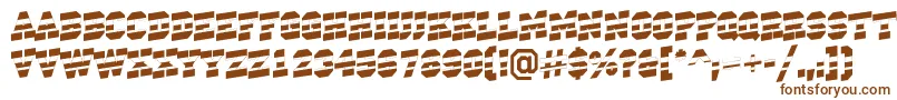 ACampusstripup-fontti – ruskeat fontit valkoisella taustalla