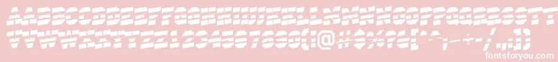 ACampusstripup Font – White Fonts on Pink Background