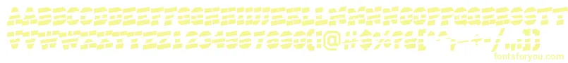 ACampusstripup-Schriftart – Gelbe Schriften