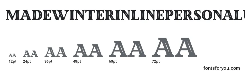 MadeWinterInlinePersonalUse Font Sizes