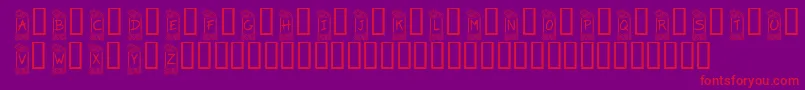 Подробнее о шрифте KrFlowerFrame Шрифт KrFlowerFrame – красные шрифты на фиолетовом фоне