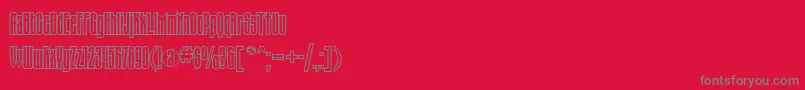 fuente TauerncttRegular – Fuentes Grises Sobre Fondo Rojo