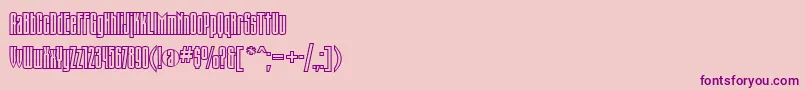 TauerncttRegular Font – Purple Fonts on Pink Background
