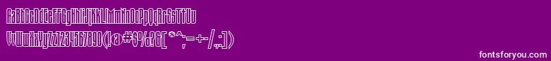 TauerncttRegular Font – White Fonts on Purple Background