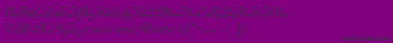 Antigua Font – Black Fonts on Purple Background